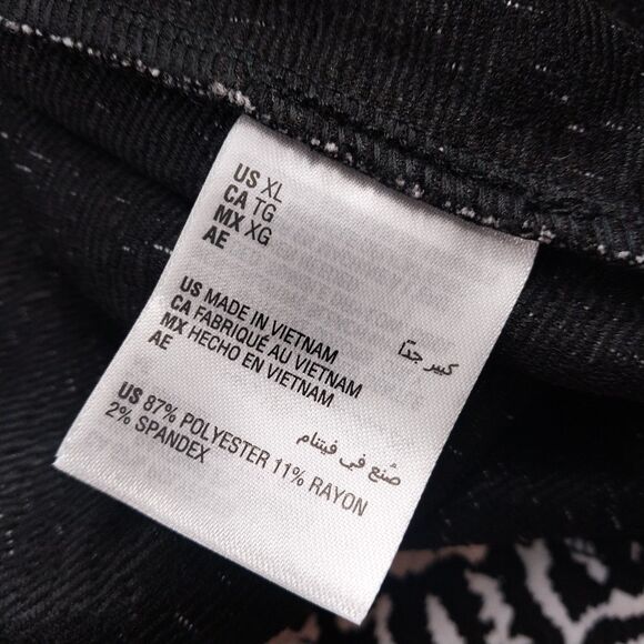 Sophisticated Chic Black White Swing Sweater Jacket | JM Collection Size XL NWT - Picture 7 of 7